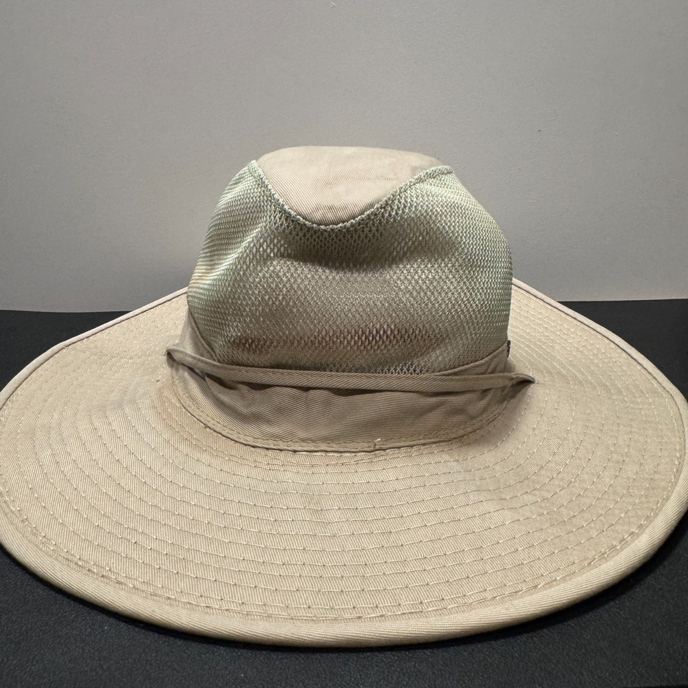 Stetson Sun Hat‎ Cap Mesh Vented Beige Safari UPF 50 Repellent Bucket Boonie